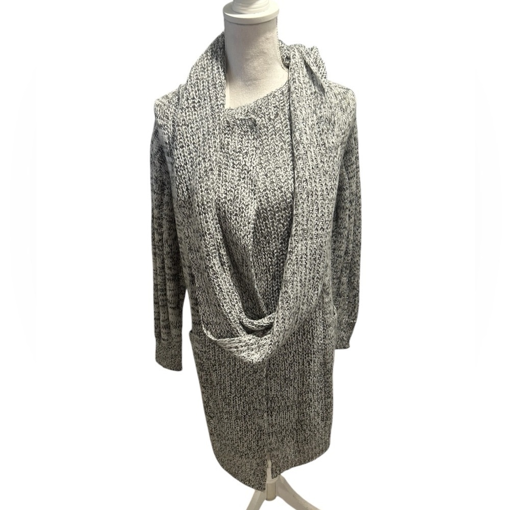 {Planet Gold} Open Cardigan Scarf Sweater
